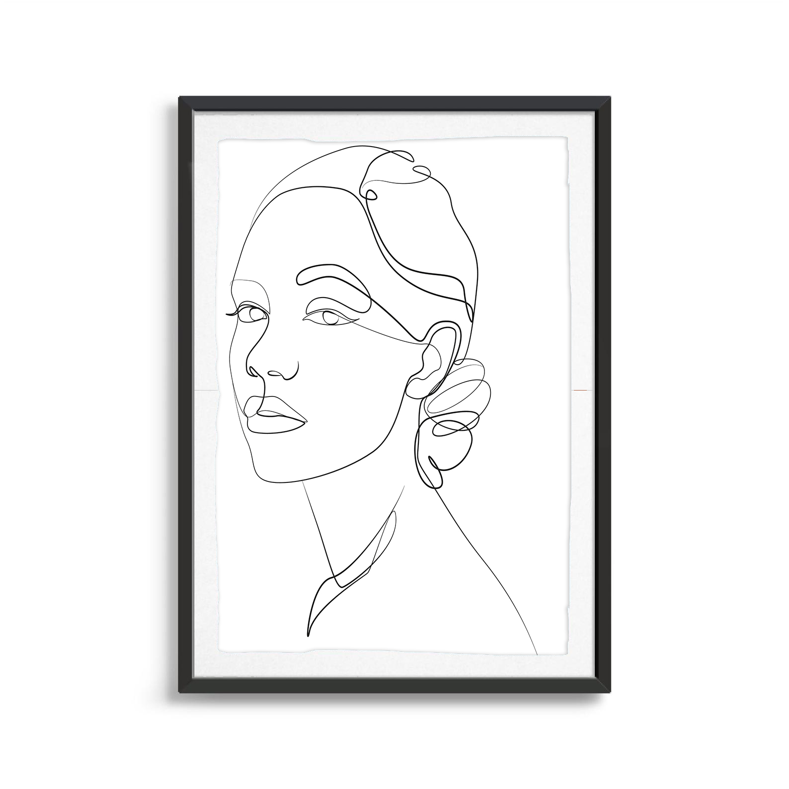 Eyes Open Woman line art digital art print