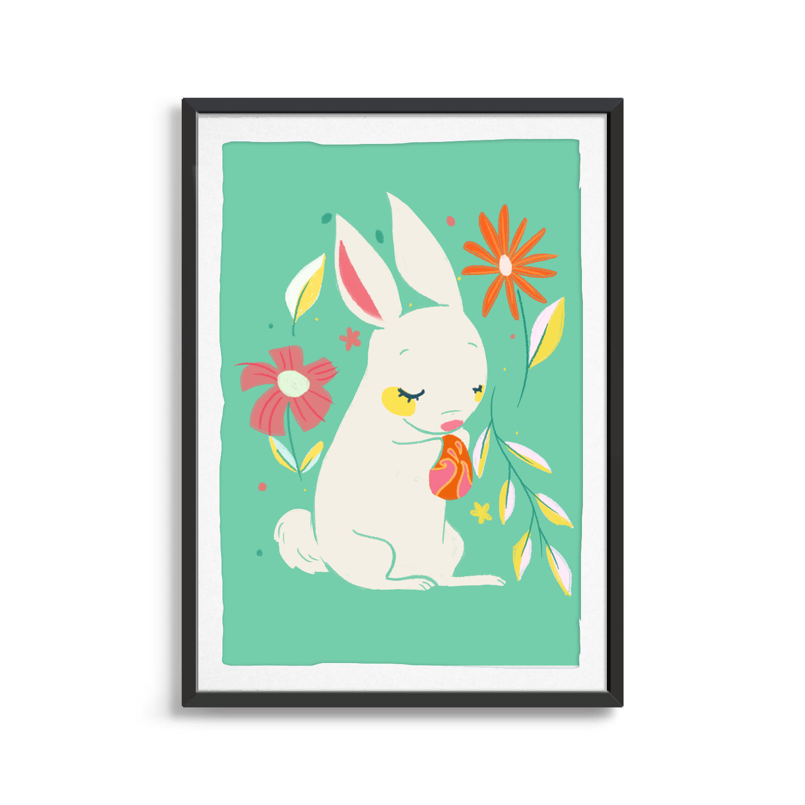 Flowers And Easter Bunny-Holidays (2)