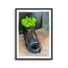 Lucky Leaves In A shoe St.Patricks Day Poster