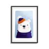Winter Bear Animal Poster